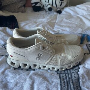 On Running Cream Athletic Sneakers